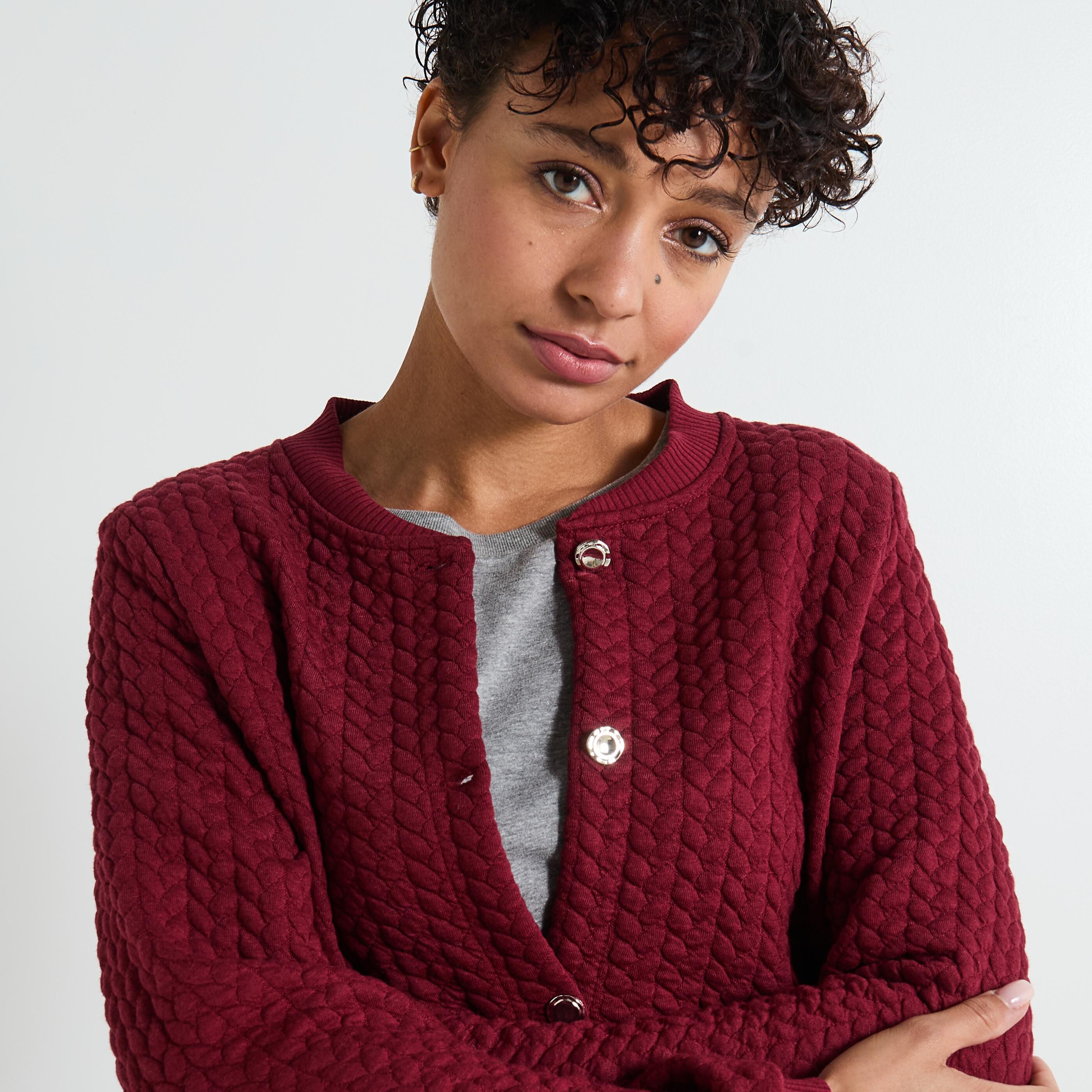 Bombers maille femme