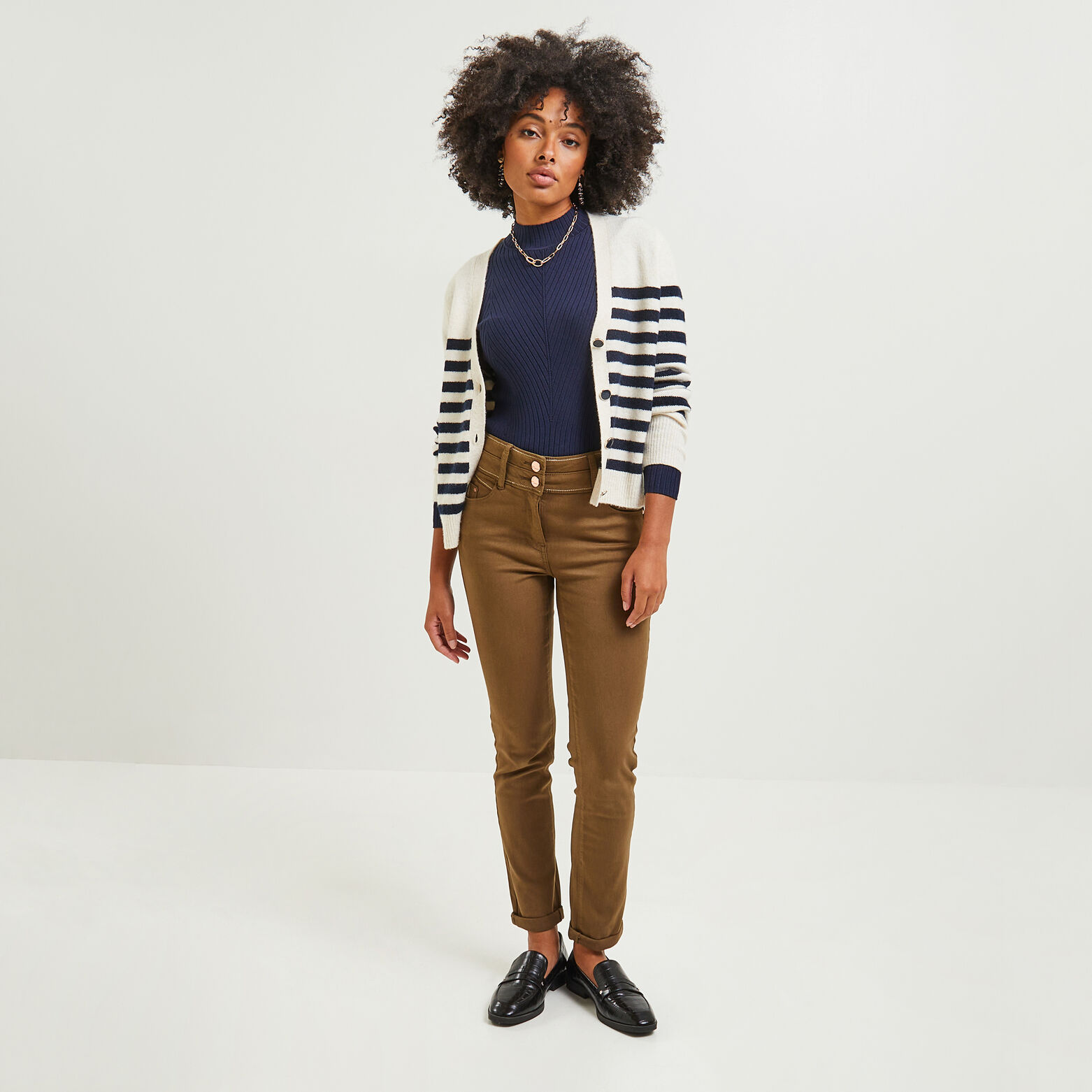 Jean slim taille haute FIGARI femme