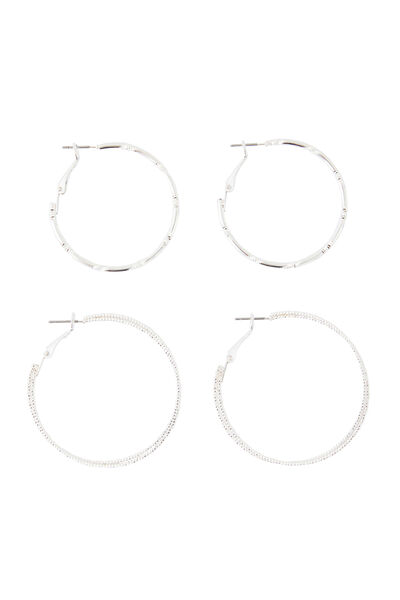 Set de 2 paires de créoles