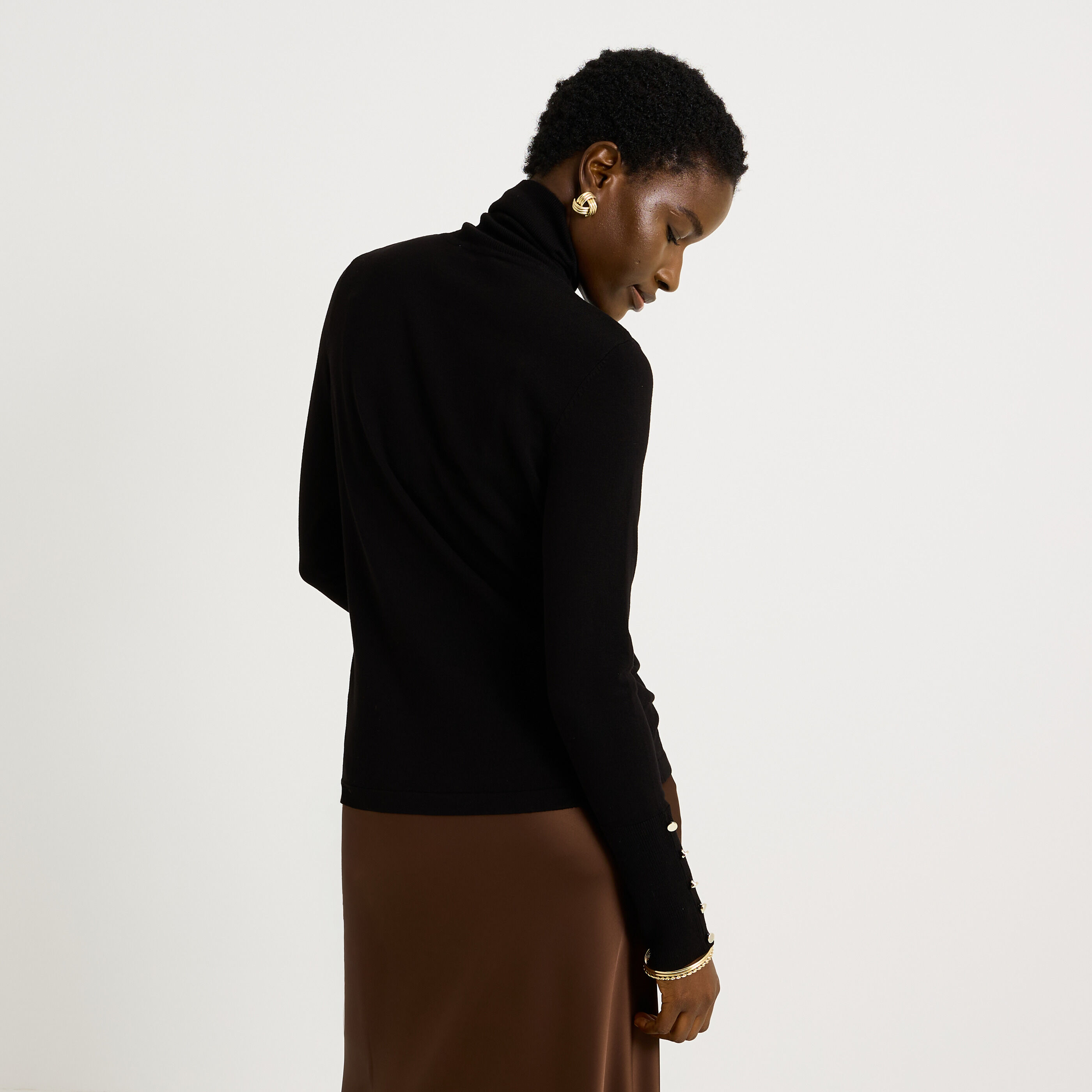 Pull col roul&eacute; femme