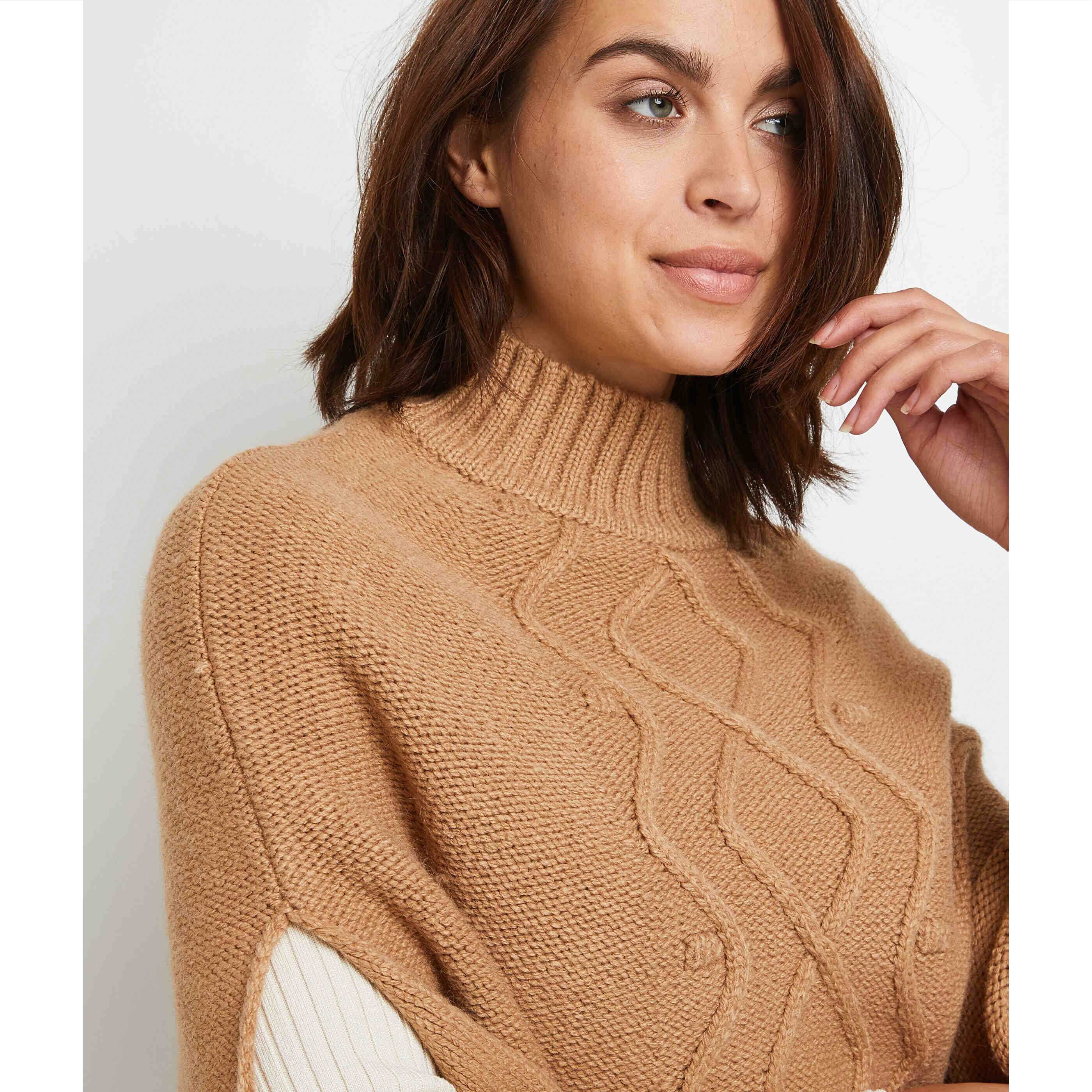 Tricot col online monté femme