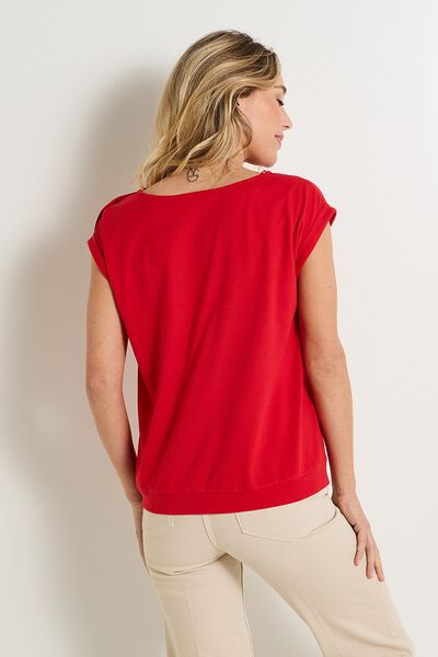 T-shirt col bateau femme
