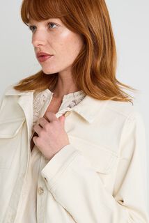 Veste saharienne denim femme