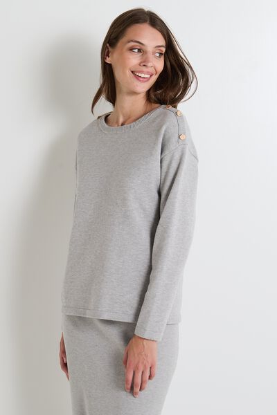 Pull col rond femme