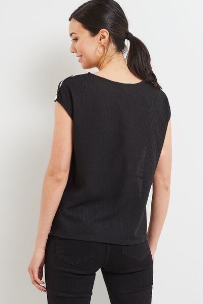 T-shirt crochet femme