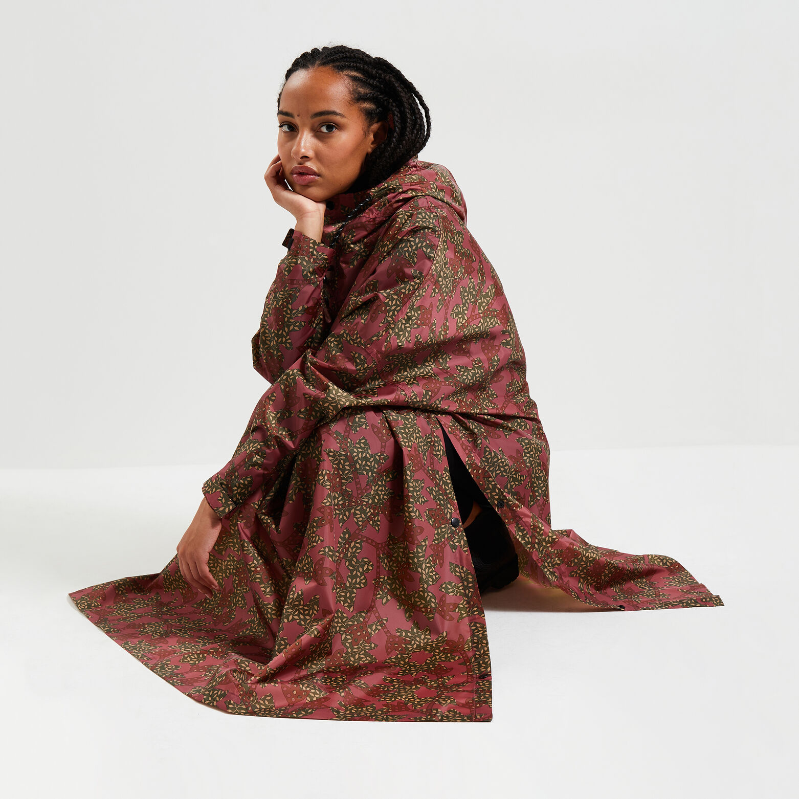 Poncho imperméable femme