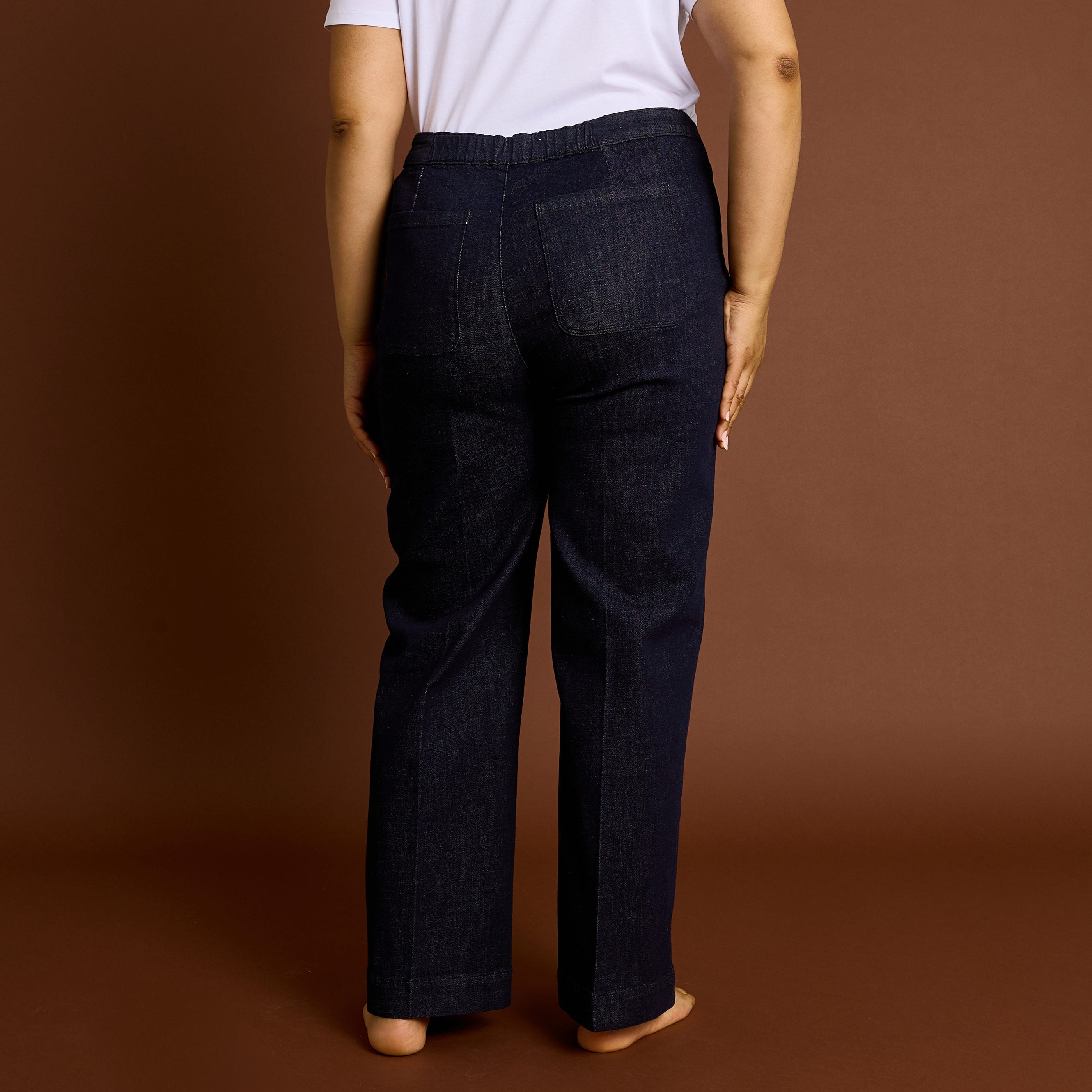 Jean flare &agrave; pont POMPON F02 femme