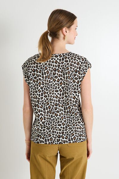 T-shirt imprimé léopard femme