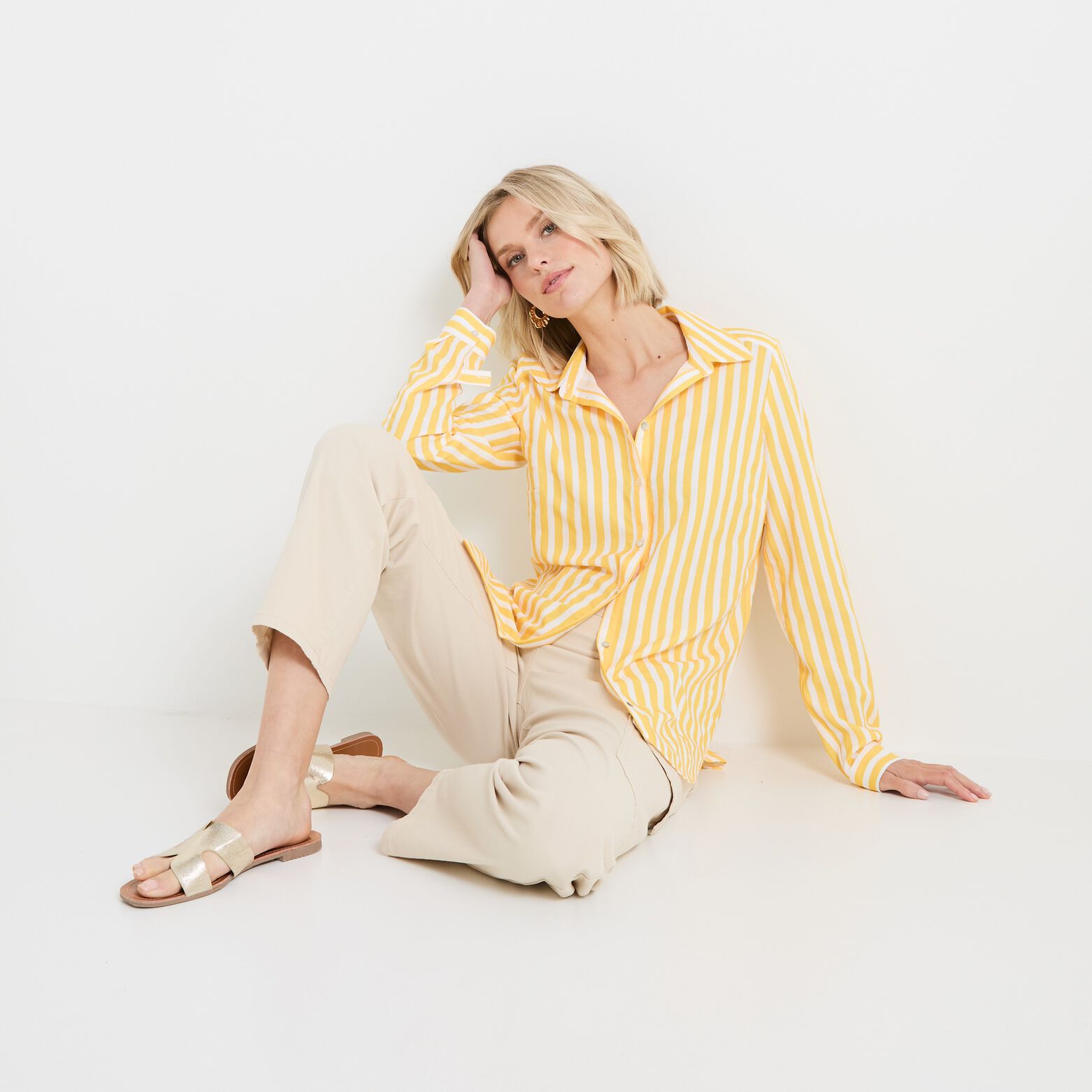 Chemise rayée femme
