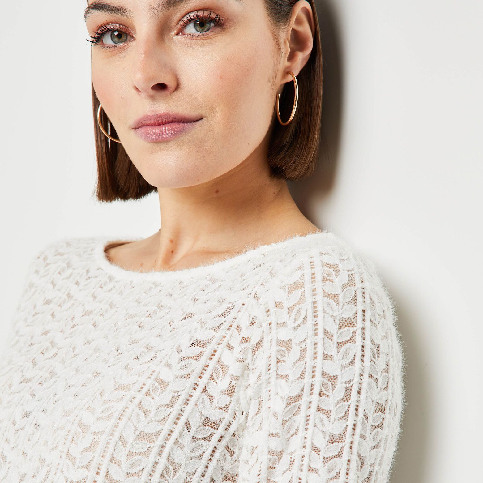 T-shirt dentelle femme