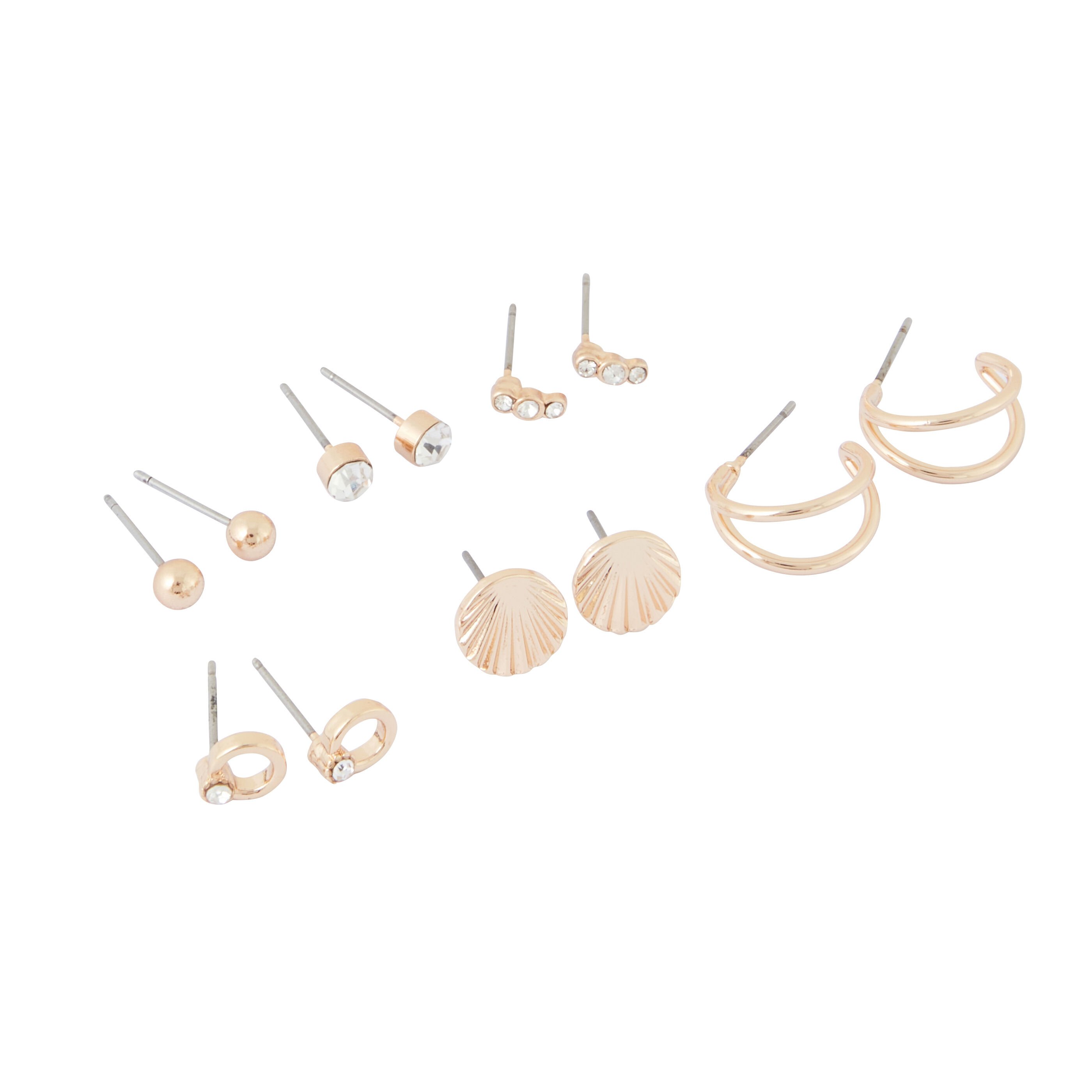 Set de 6 paires de boucles d'oreilles