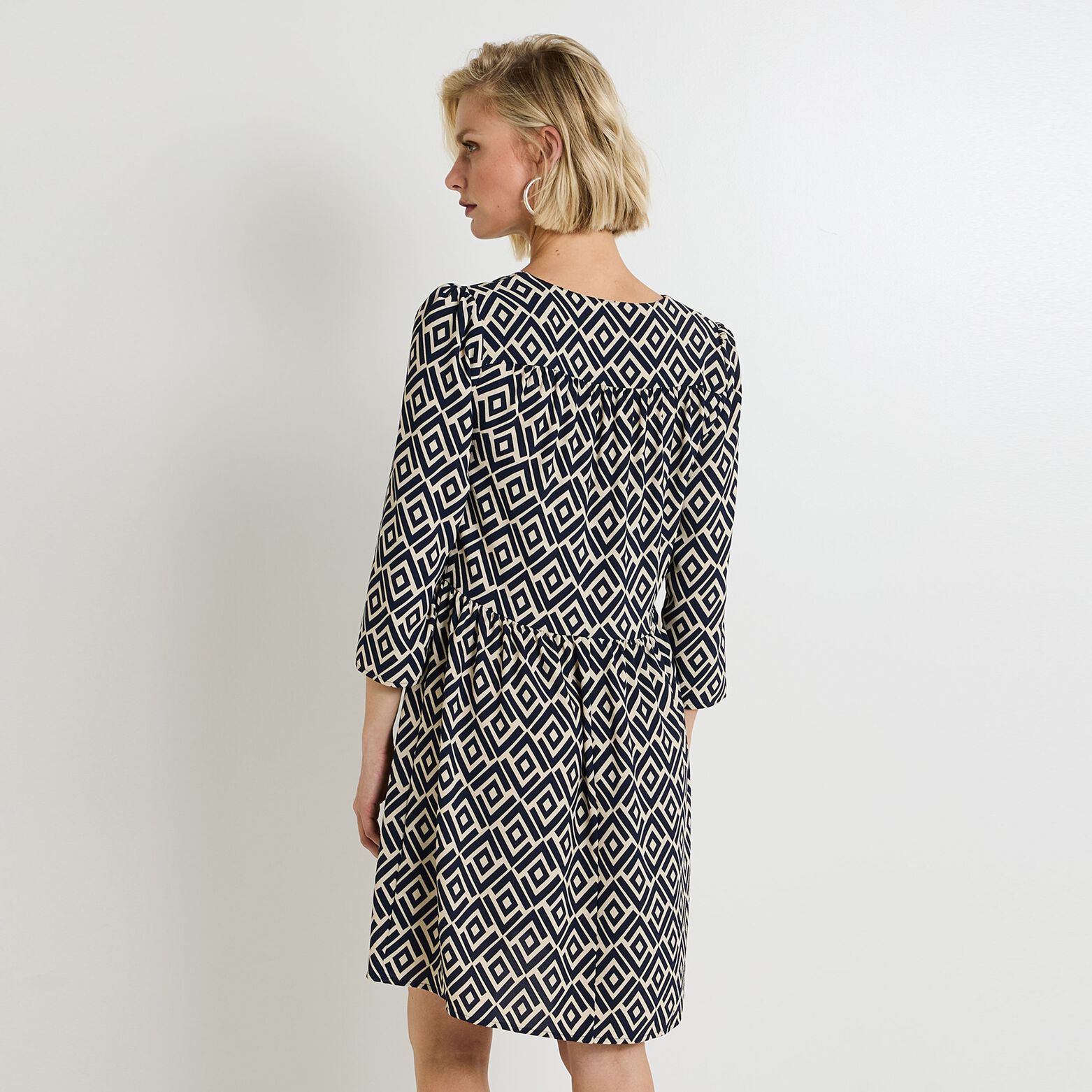 Robe col V femme