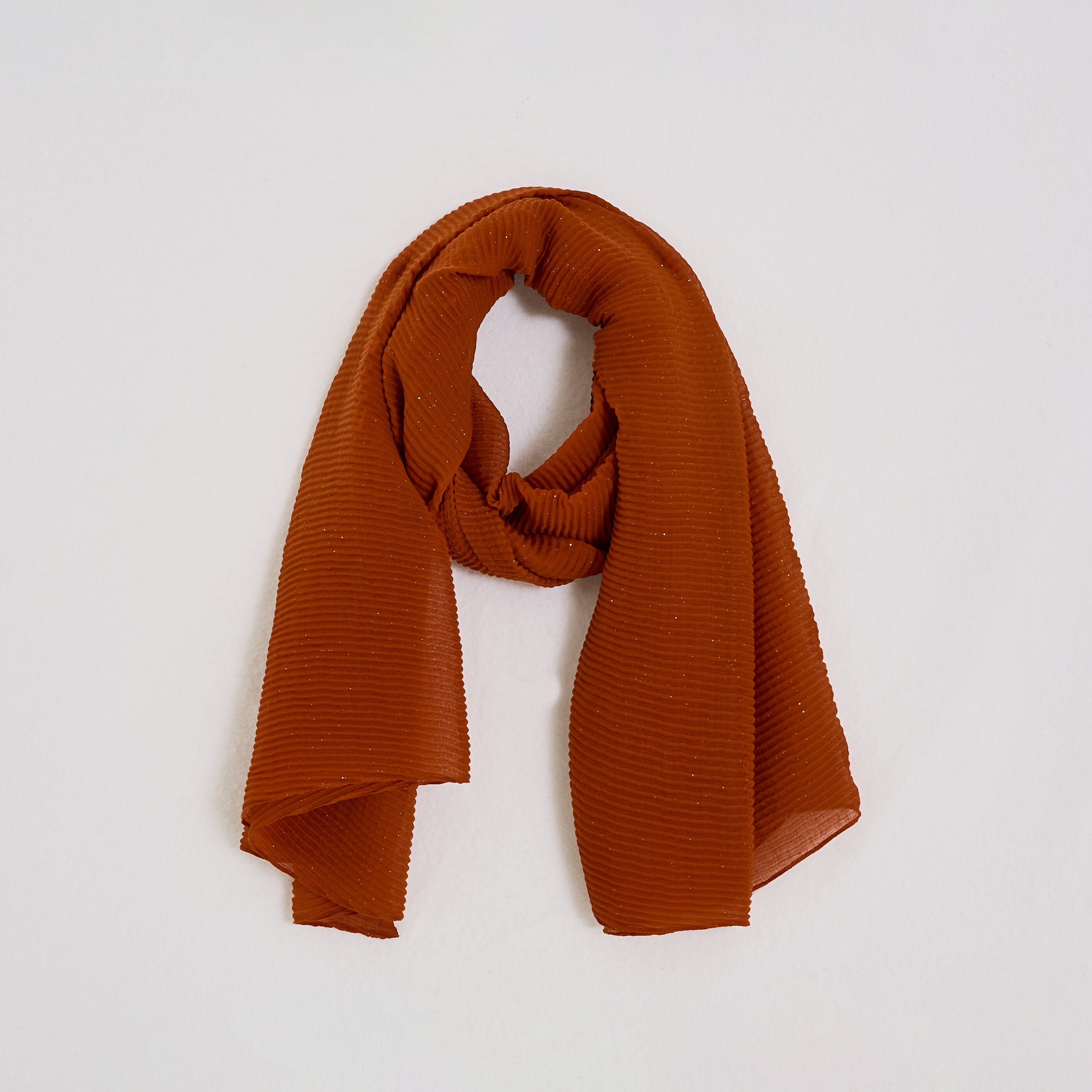 Etole longue pliss&eacute;e paillet&eacute;e femme