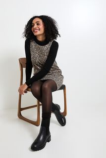 Robe imprimé léopard femme