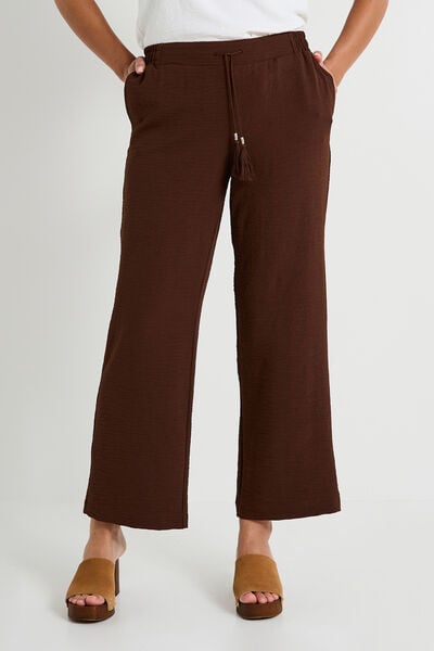 Pantalon large fluide femme