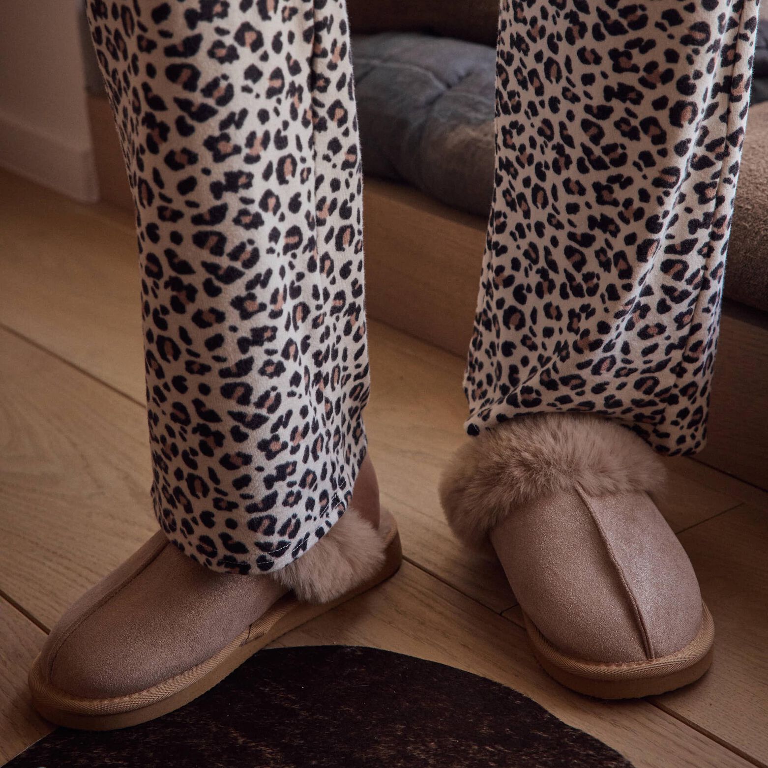 Chaussons doux femme