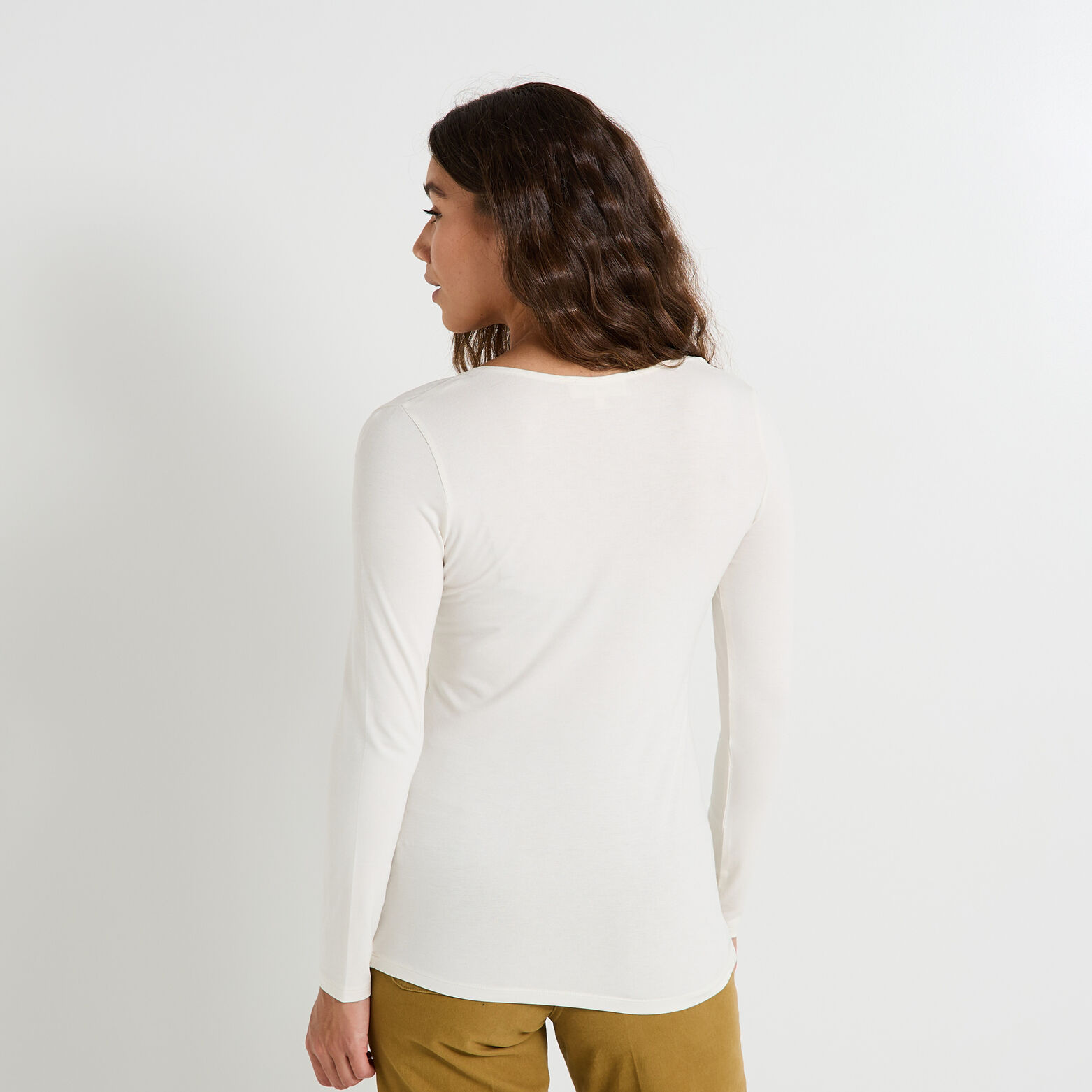 T-shirt col V femme