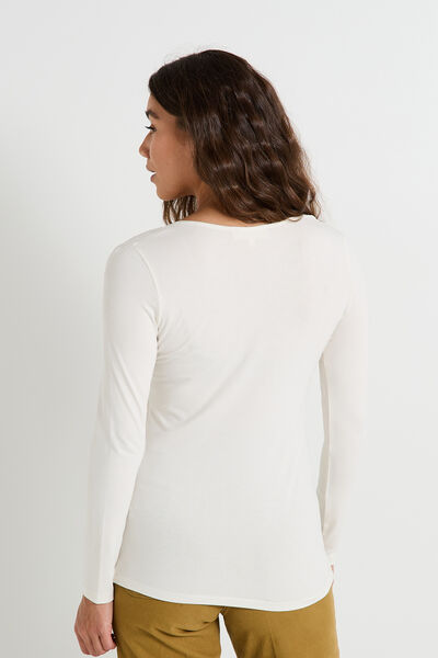 T-shirt col V femme
