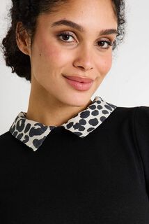 T-shirt col chemise femme