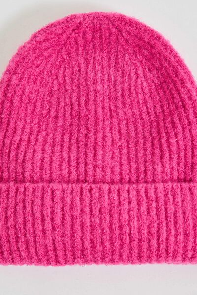 Bonnet côtelé femme