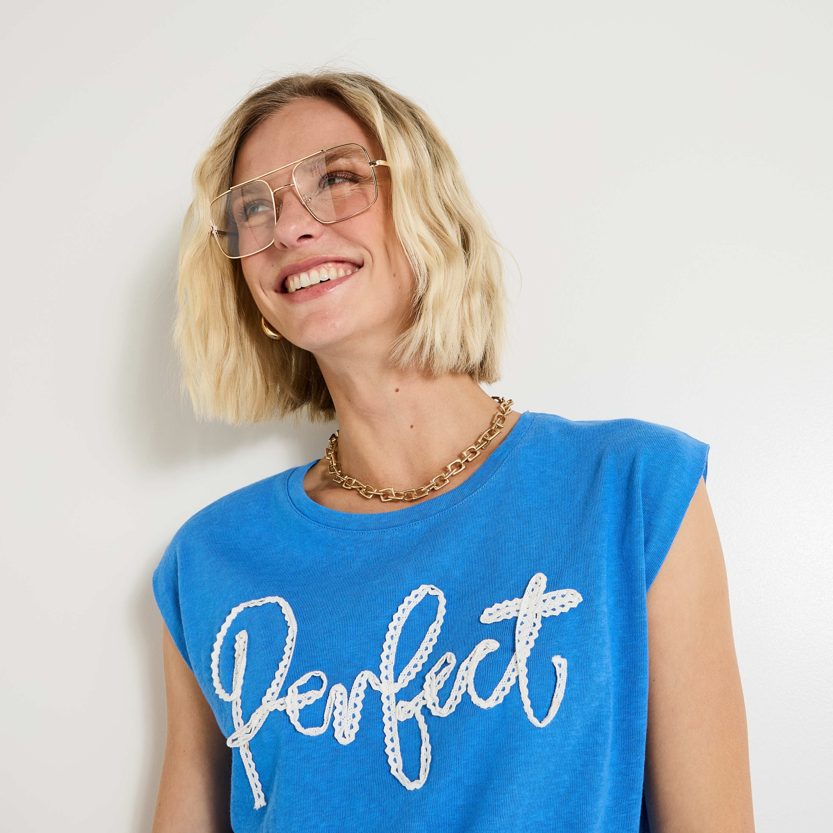 T-shirt col rond femme