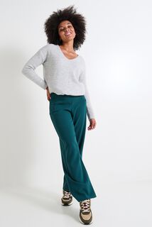 Pantalon droit à pont femme