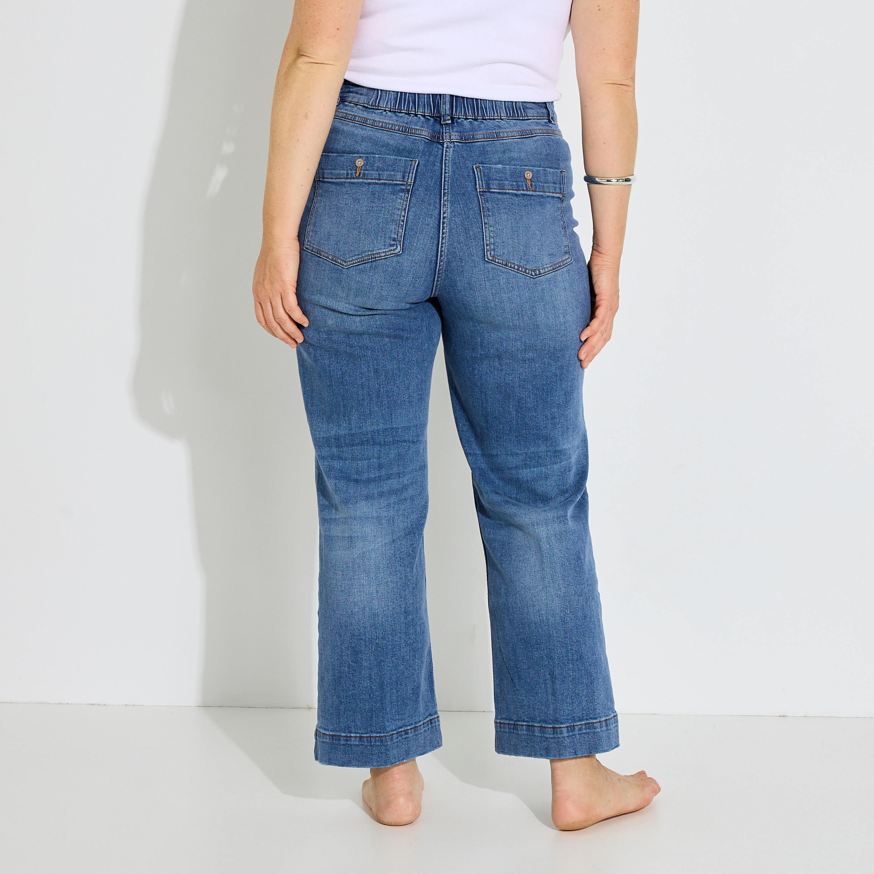 Jean flare raccourci KANSAS RF02 femme