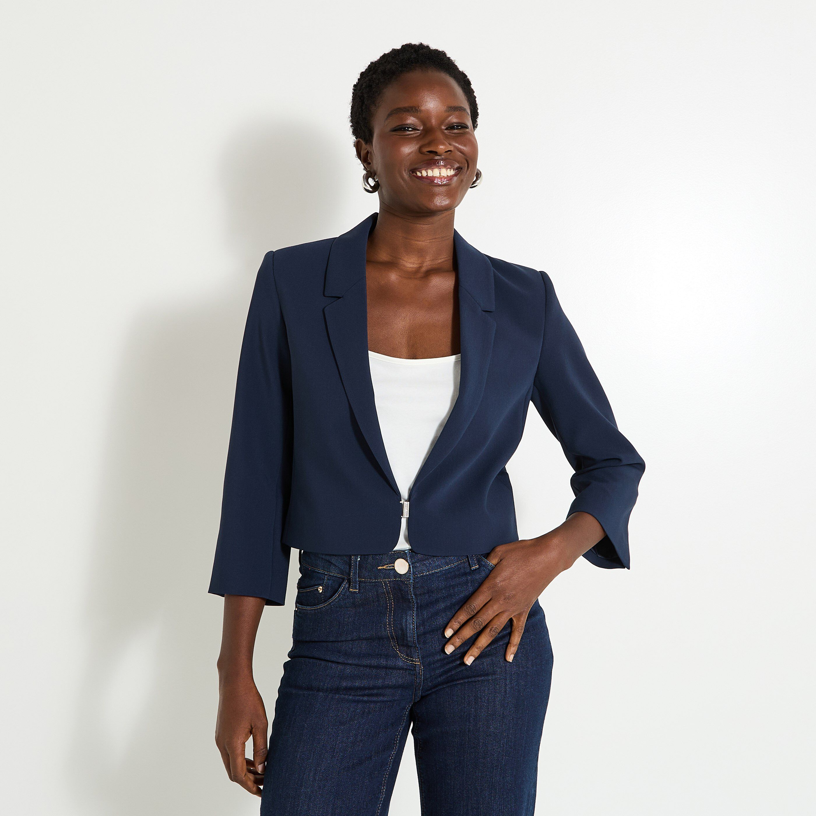 Veste tailleur courte femme