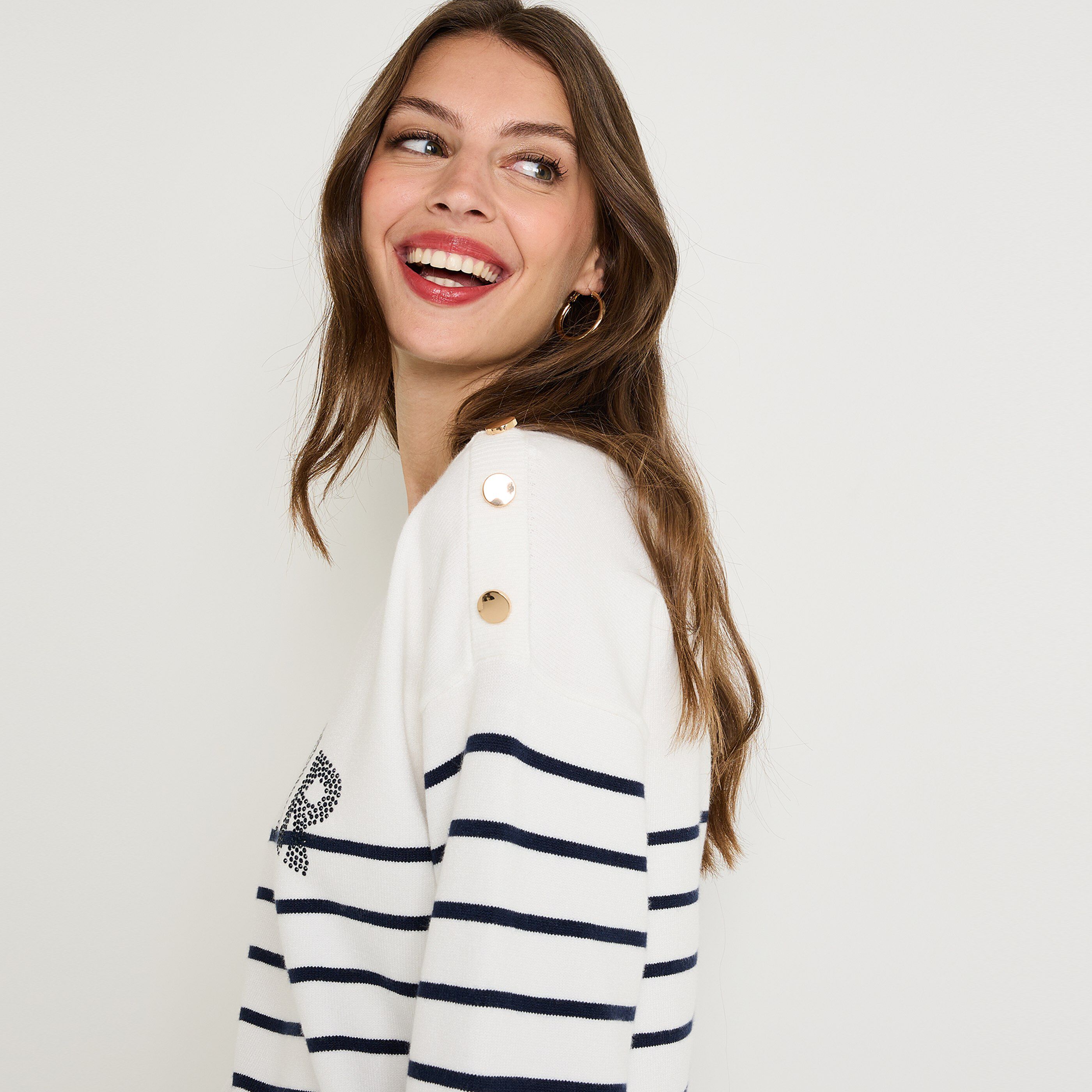 Pull manches longues femme