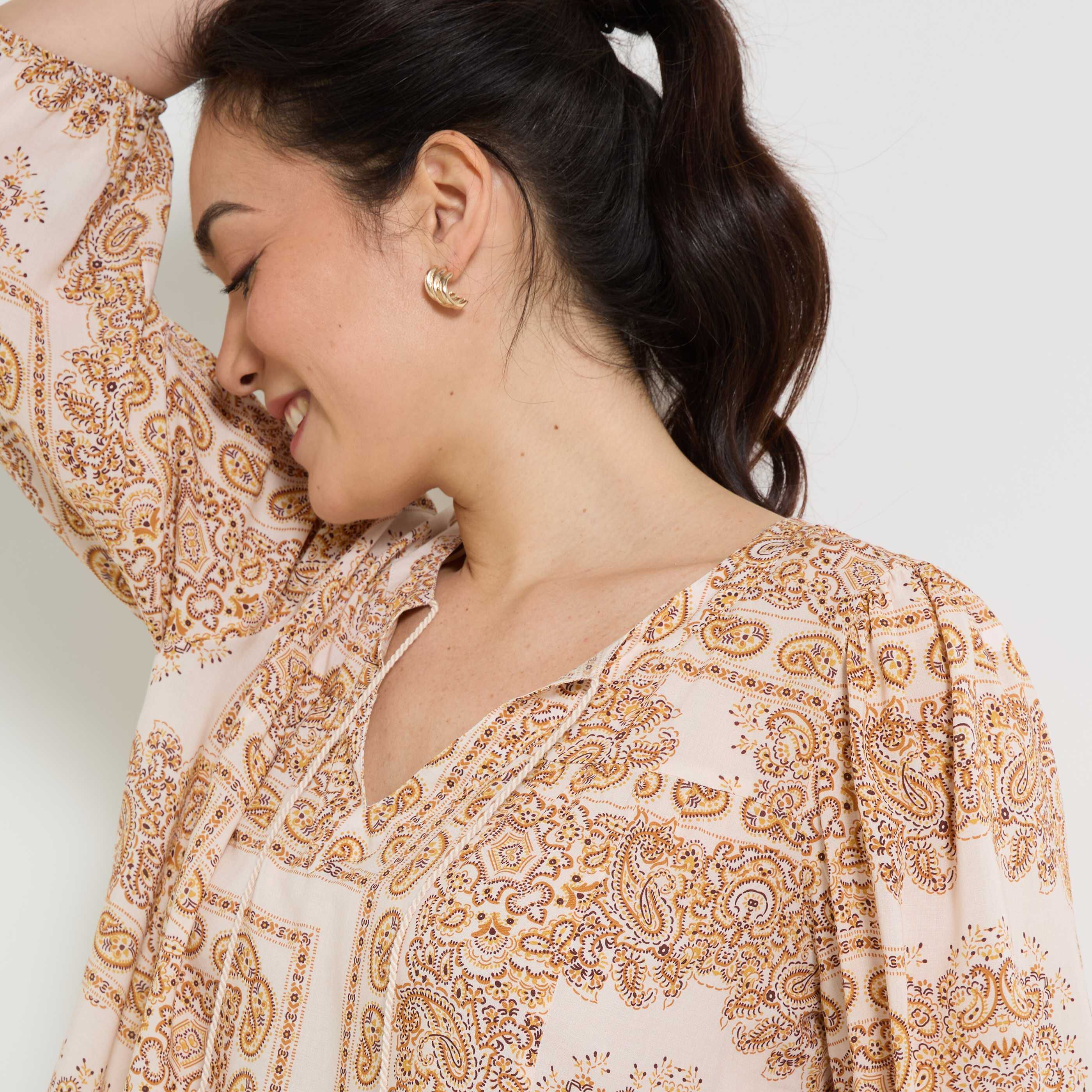 Blouse imprim&eacute;e femme