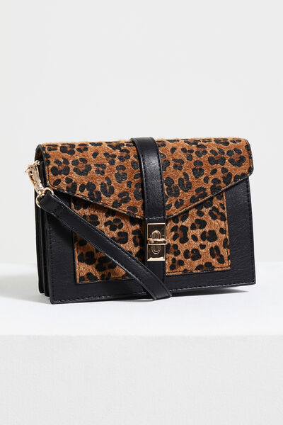 Sac bandoulière léopard femme