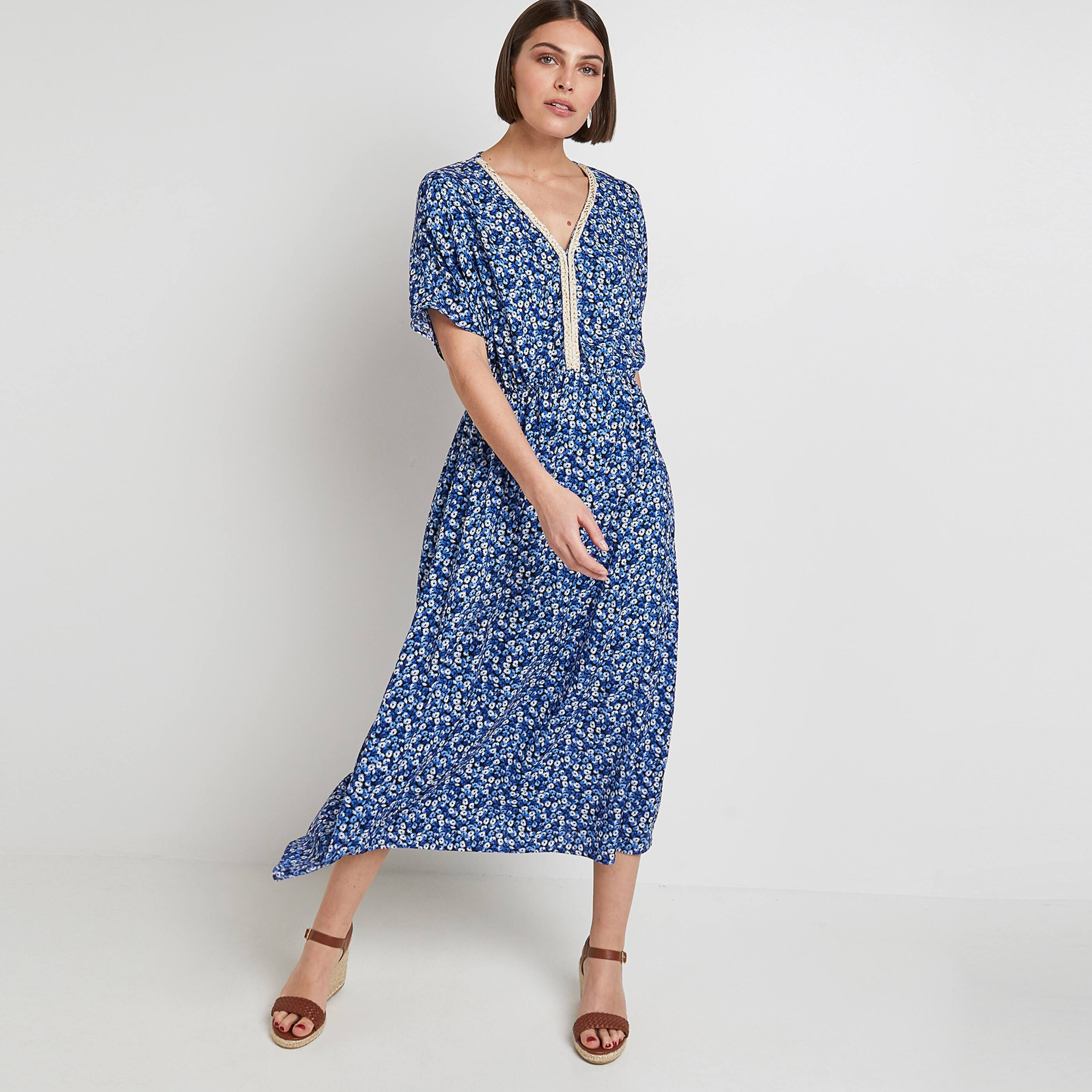 Robe longue imprimée 2025 femme