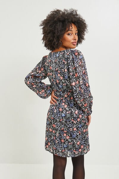 Robe col V femme