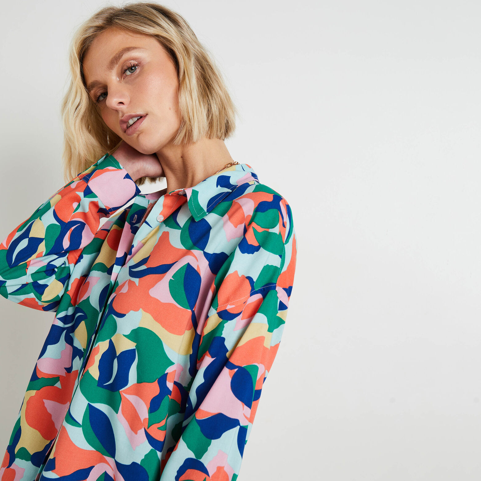 Chemise imprimée femme