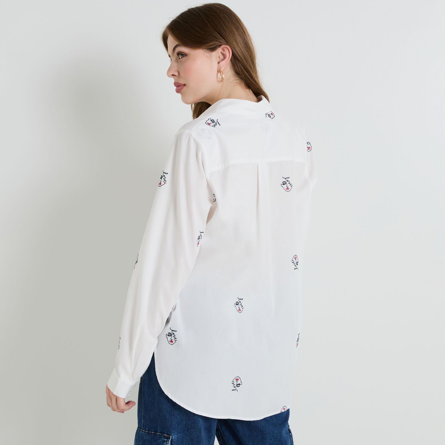 Chemise imprimée femme