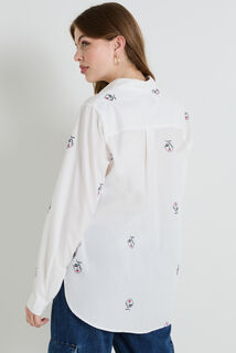 Chemise imprimée femme