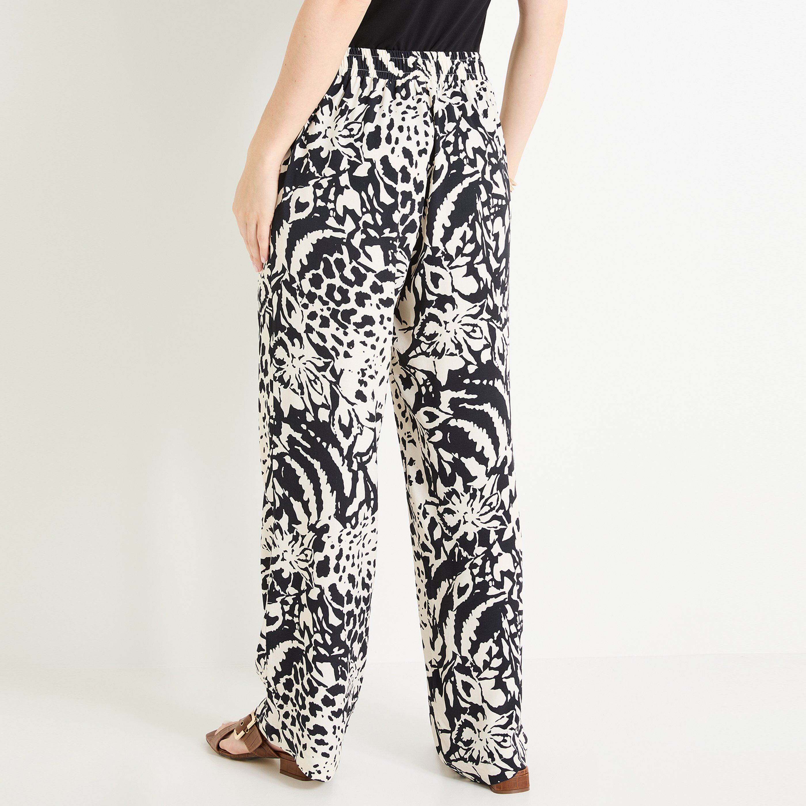 Pantalon &eacute;lastique femme