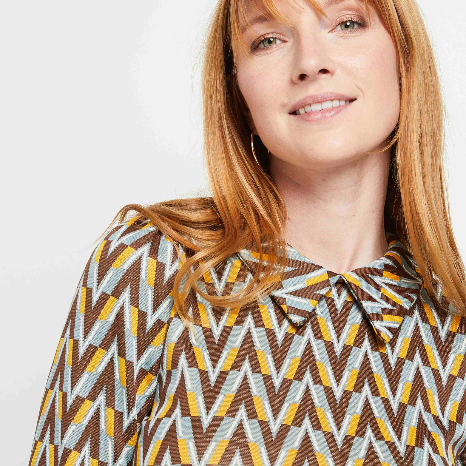 Robe en maille jacquard