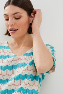 Pull maille ajourée femme