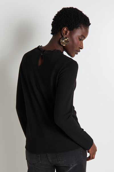 T-shirt col montant femme