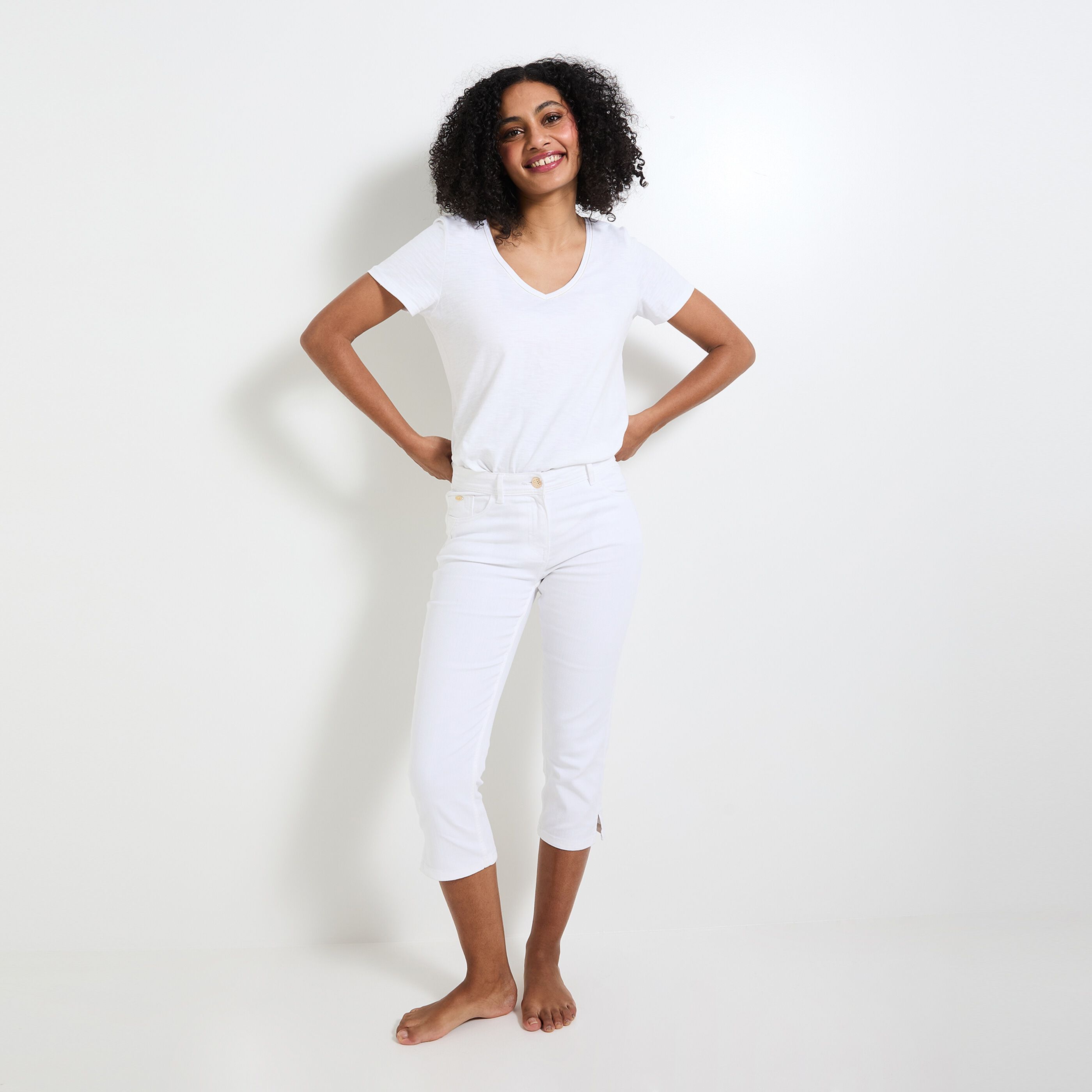 Corsaire en jean femme