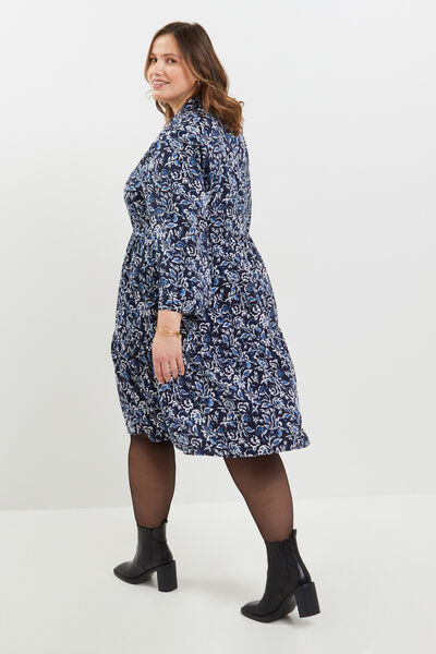 Robe fluide imprimée femme
