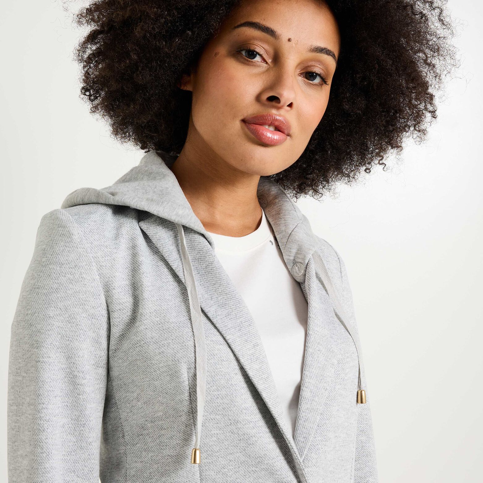 Blazer capuche amovible femme