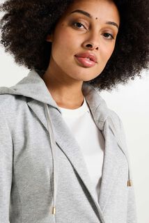 Blazer capuche amovible femme