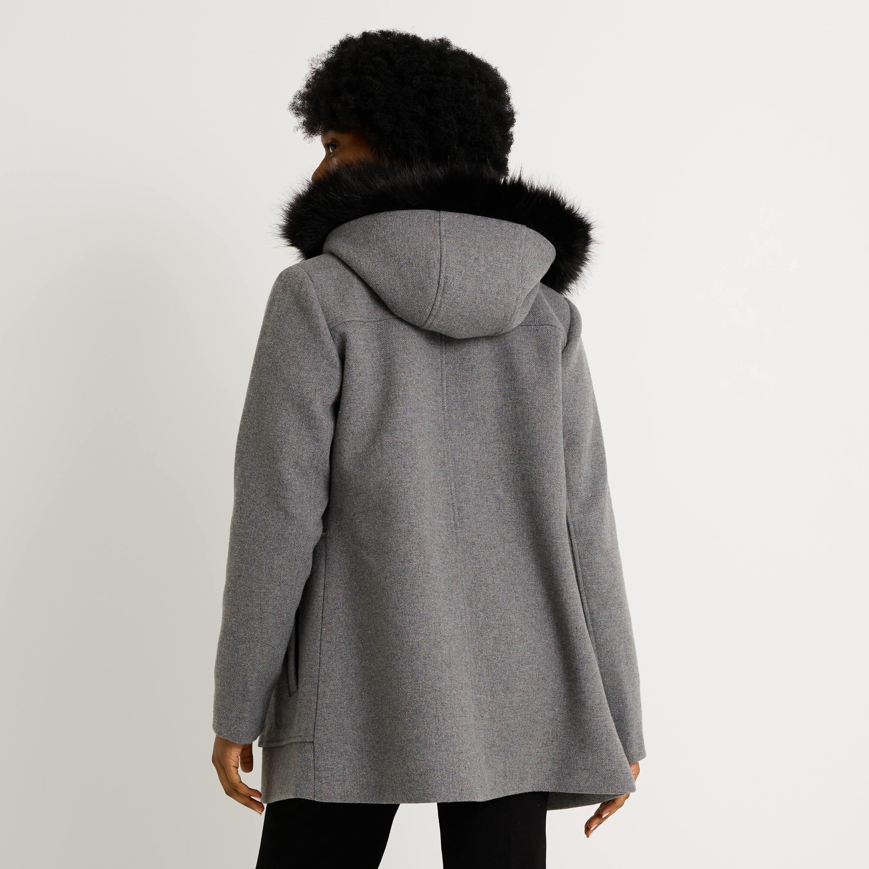 Duffle-coat mi-long femme
