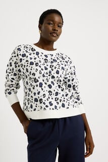 Sweat imprimé léopard femme