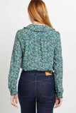 Chemisier col rond femme