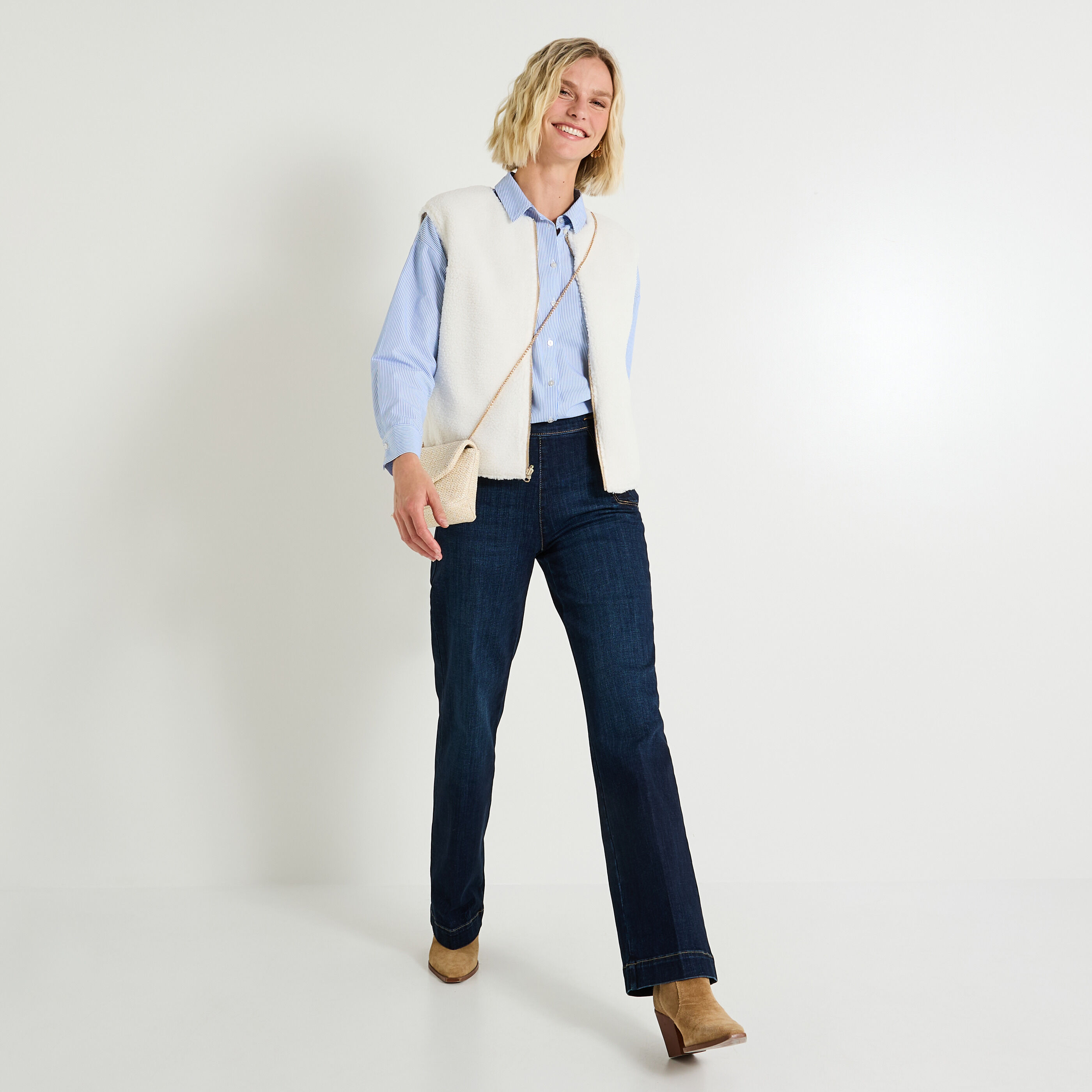 Doudoune sans manches r&eacute;versible femme