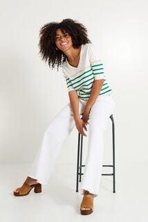 Pull manches courtes femme
