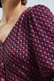 Tshirt imprimé manches bouffantes femme